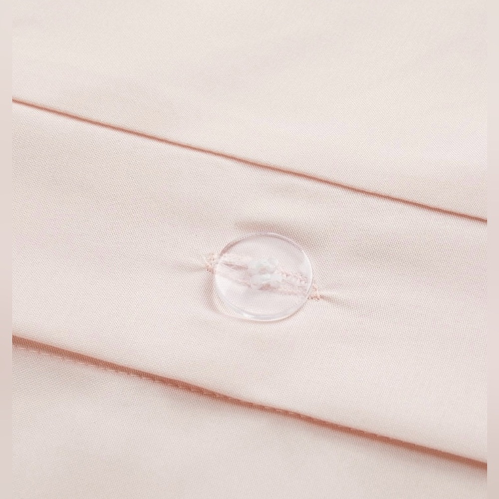 Serta Simply Clean Antimicrobial Pleated 3 Piece Duvet Queen Blush - Picture 5 of 6